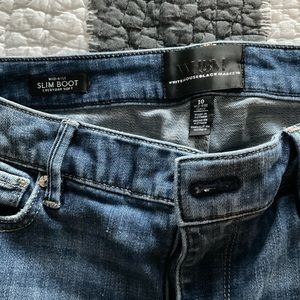 Blue Jeans Boot - White House Black Market 10 Mid Rise Curvy